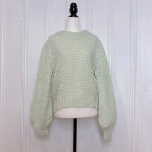 NWT WILFRED Mint Green Crew Neck Sweater